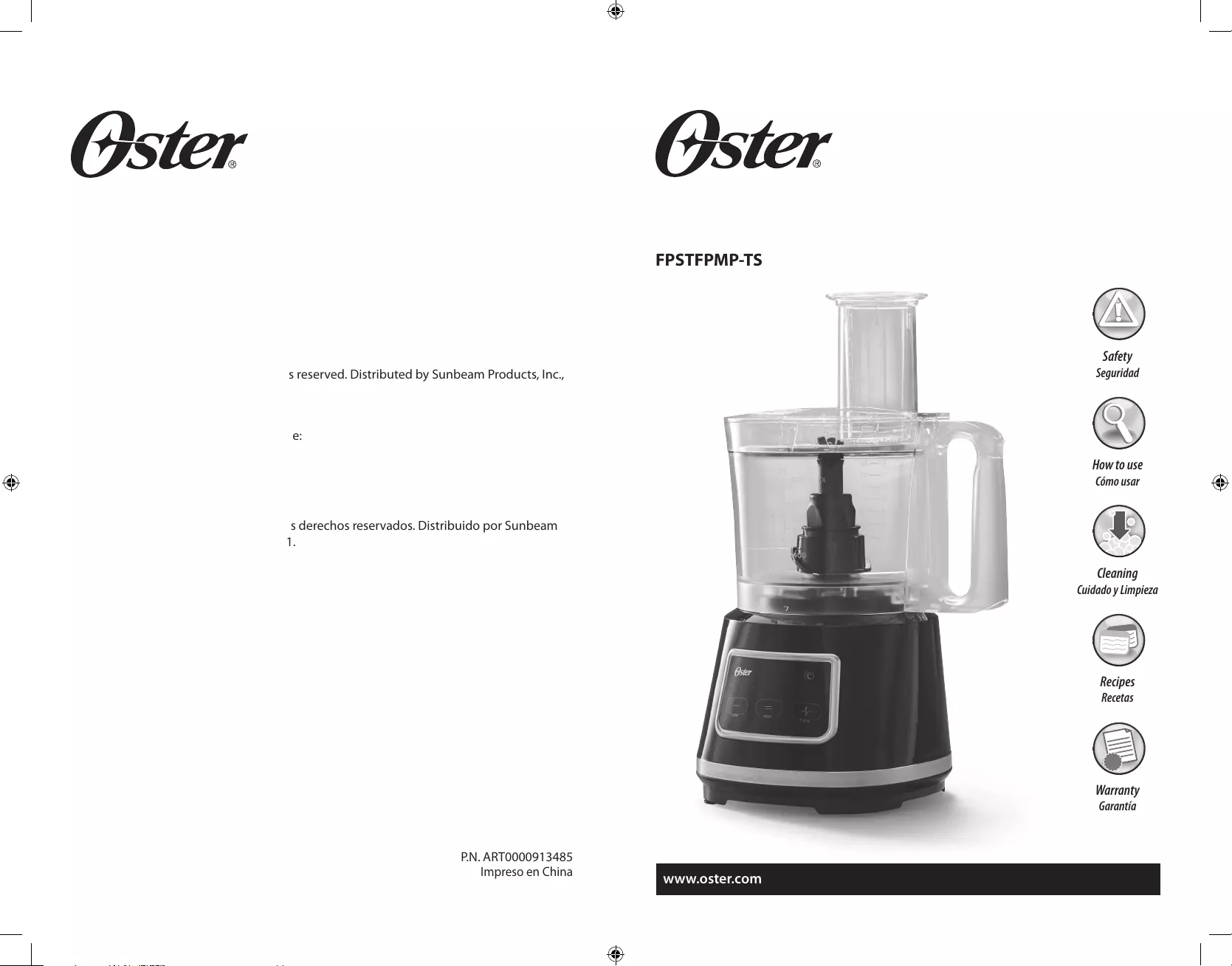 oster meat slicer instruction manual