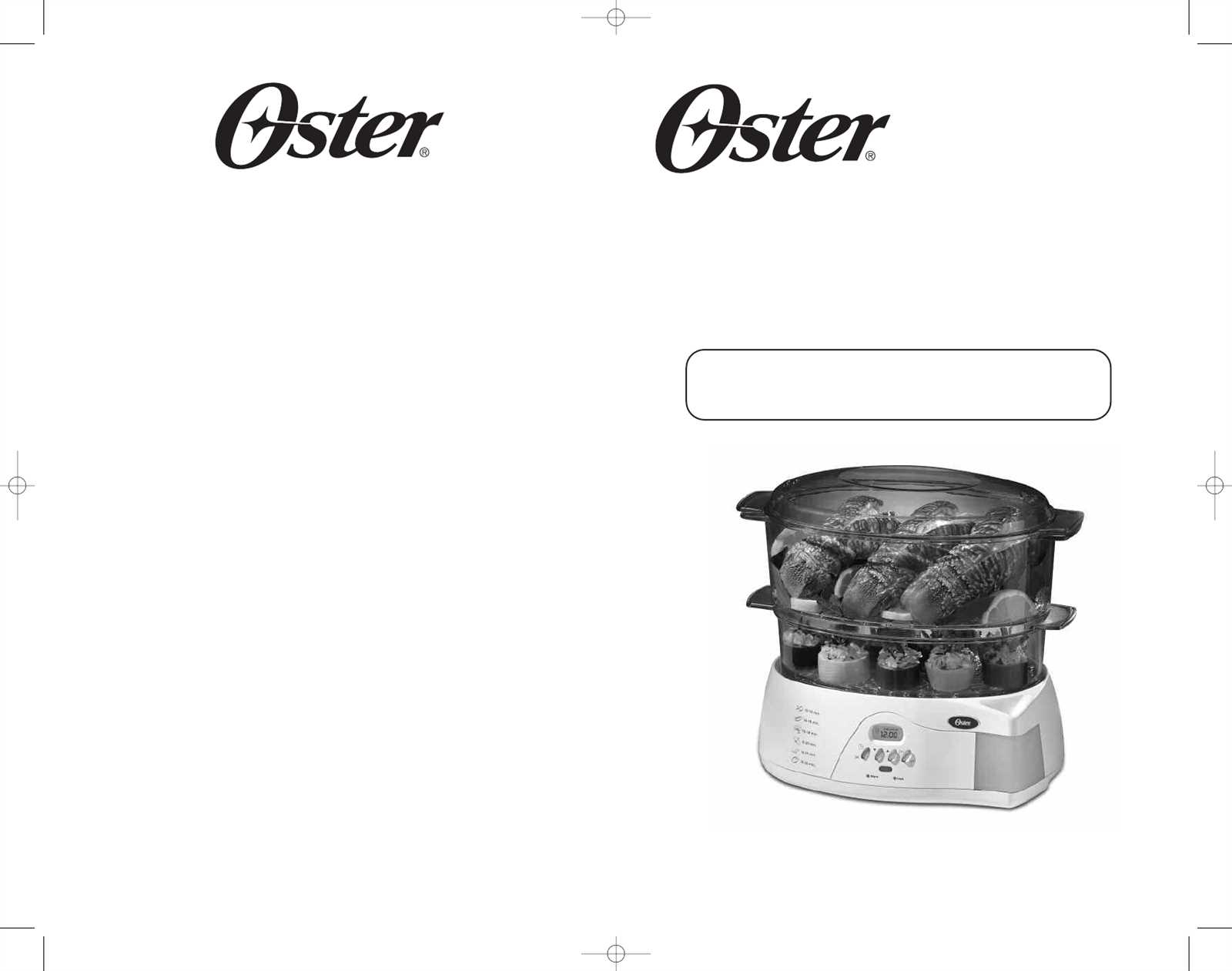 oster steamer instruction manual