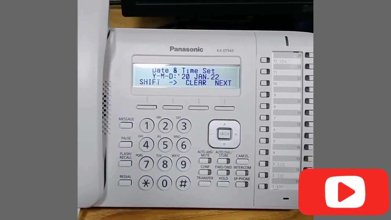 panasonic kx dt543 instruction manual