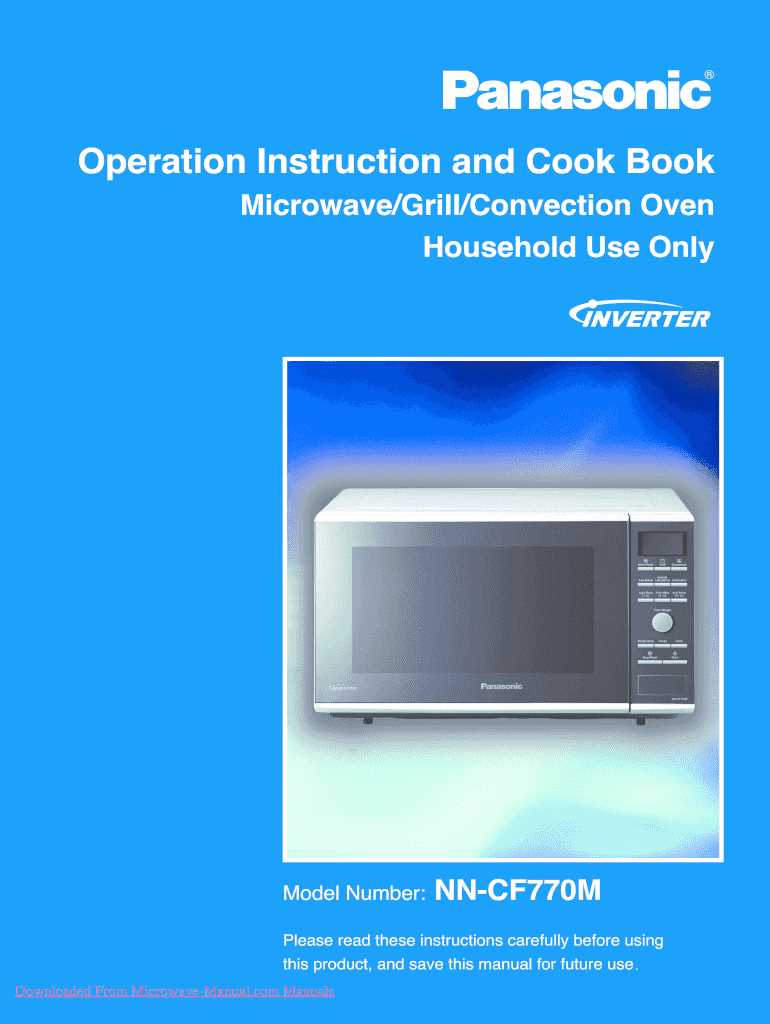 panasonic microwave instruction manual