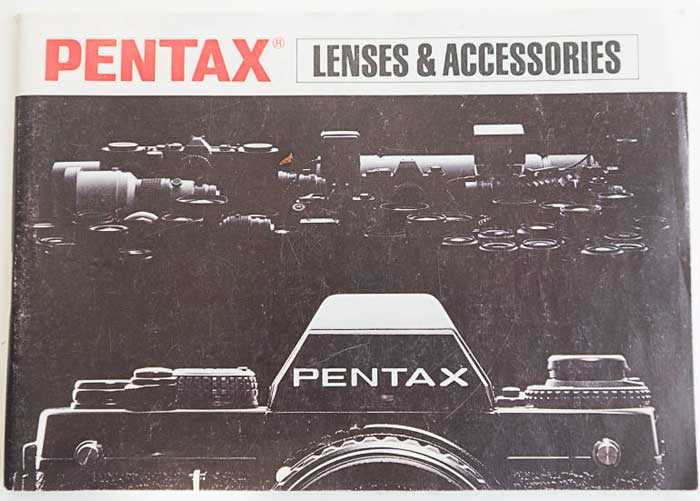 pentax camera instruction manual