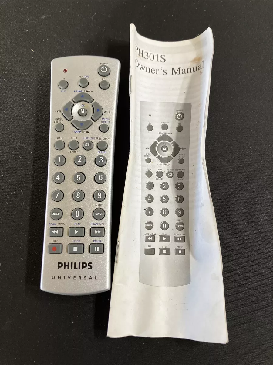 philips universal remote instruction manual