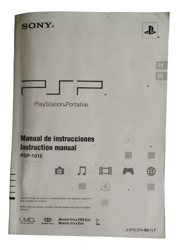 playstation portable instruction manual