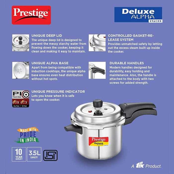 prestige deluxe pressure cooker instruction manual