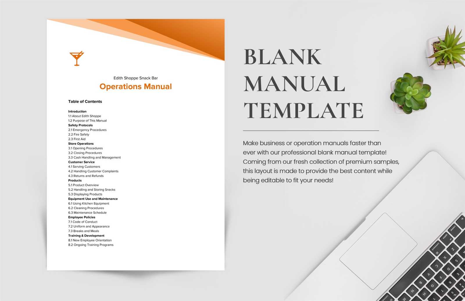 product instruction manual template