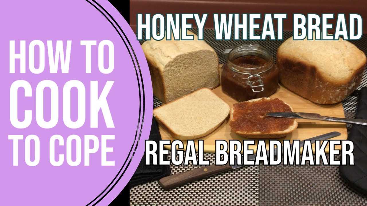 regal bread maker instruction manual