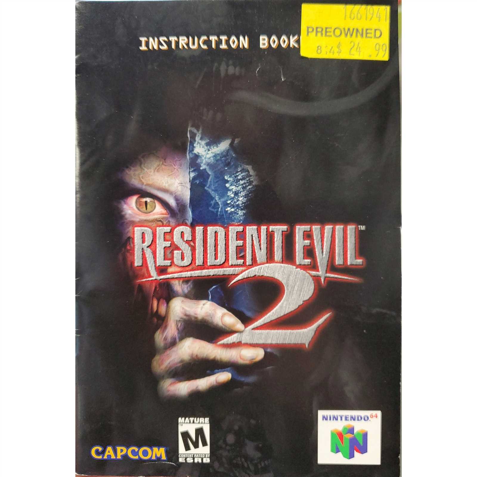 resident evil 2 instruction manual