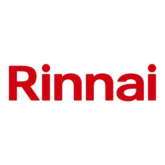 rinnai energysaver 556ftr instruction manual