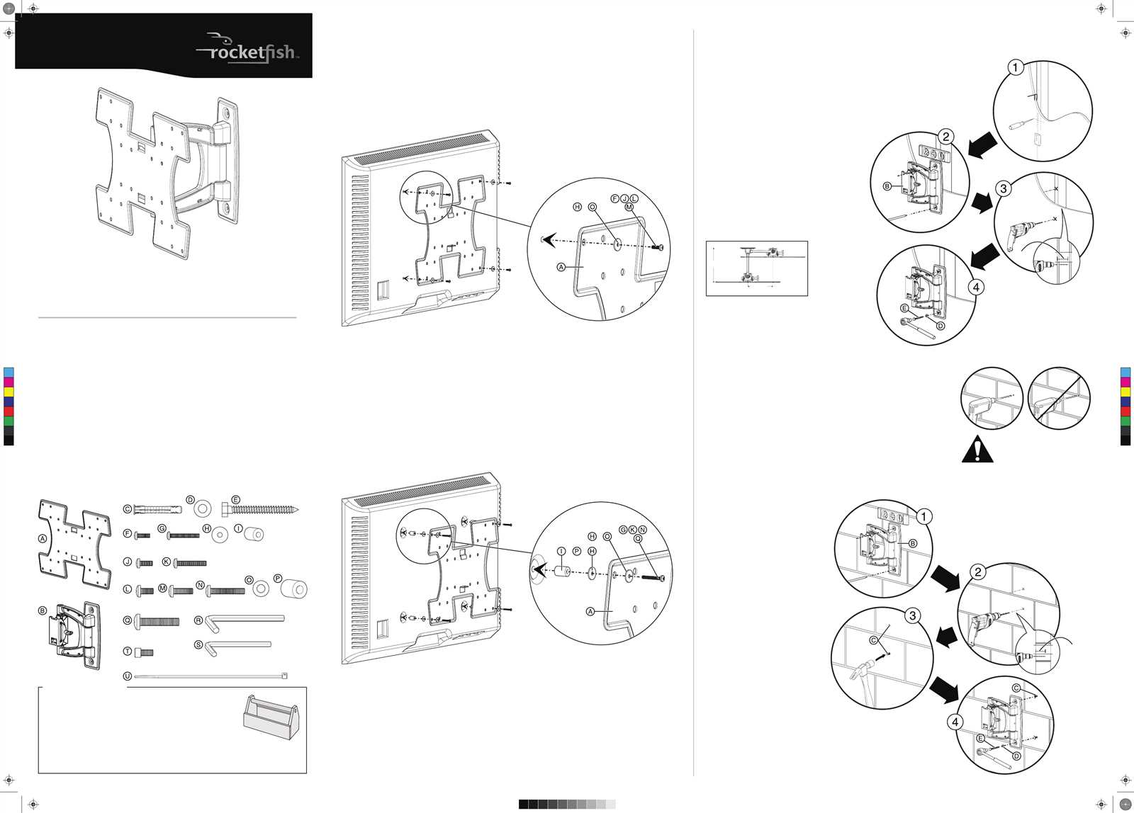 rocketfish tv mount instruction manual