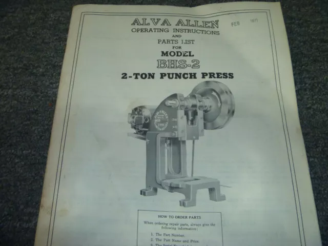 roto punch instruction manual