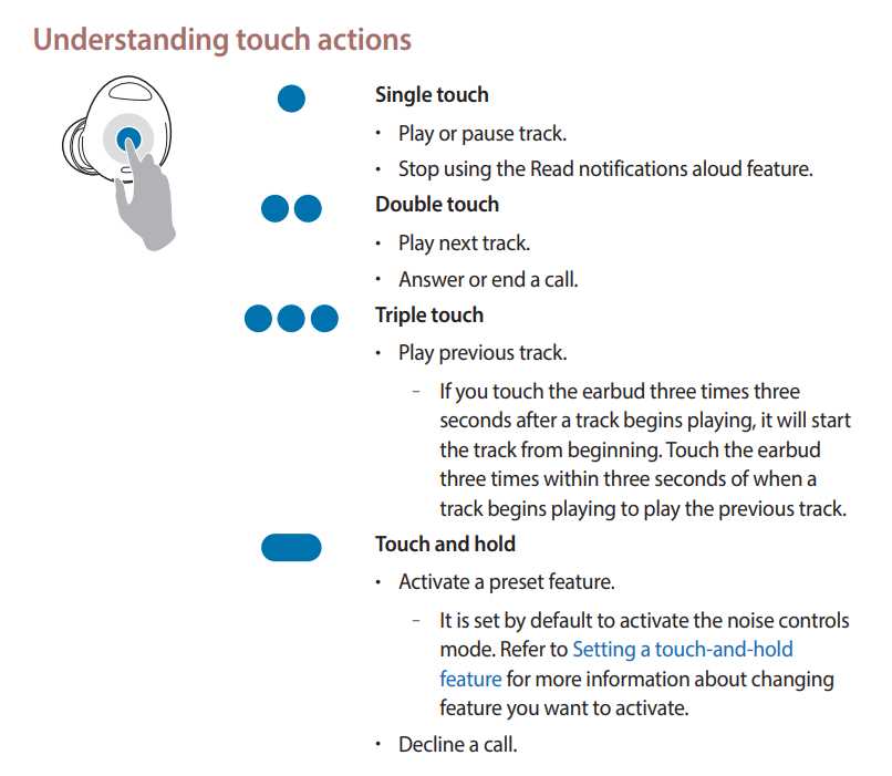 samsung earbuds instruction manual