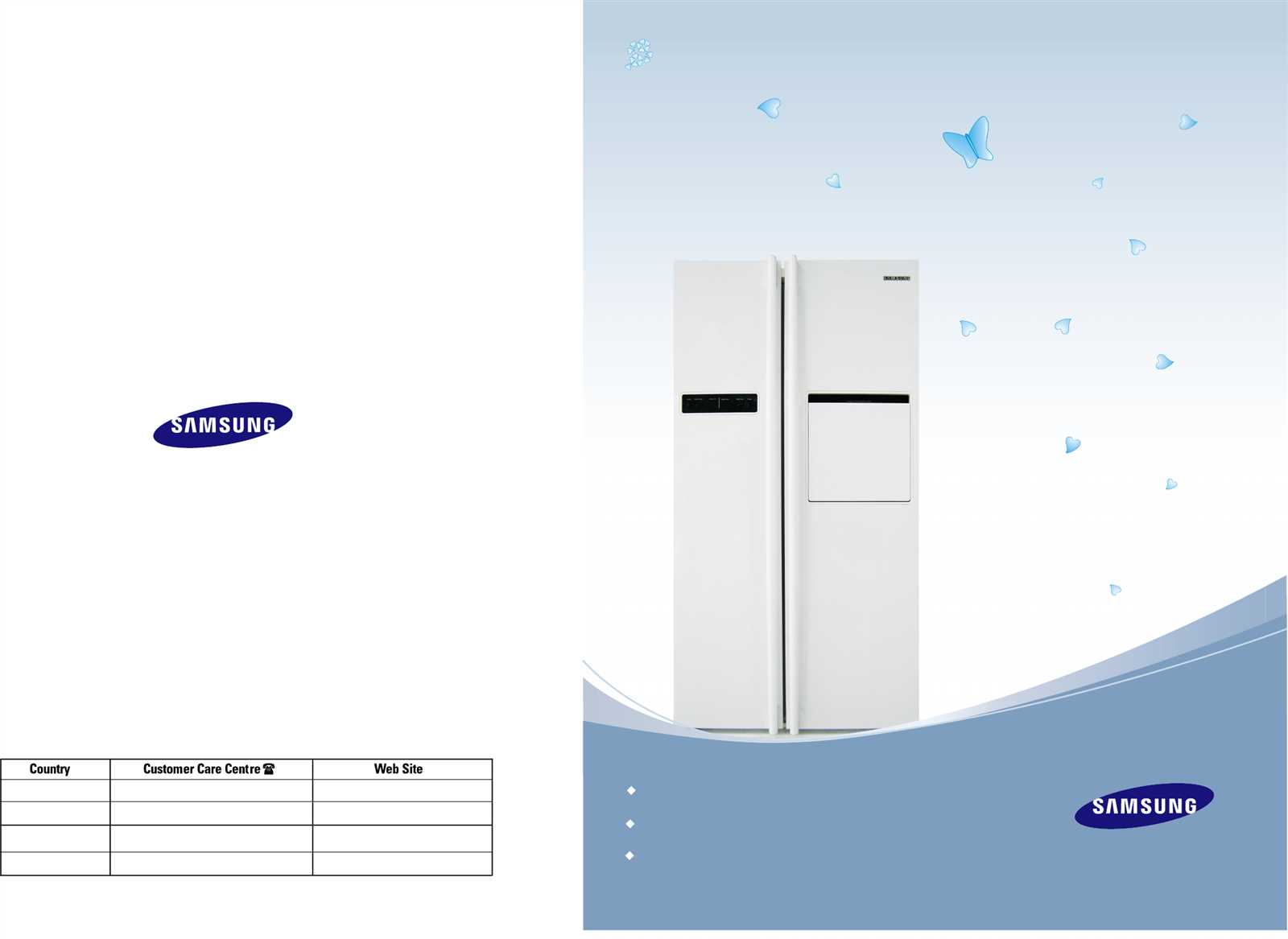 samsung fridge instruction manuals