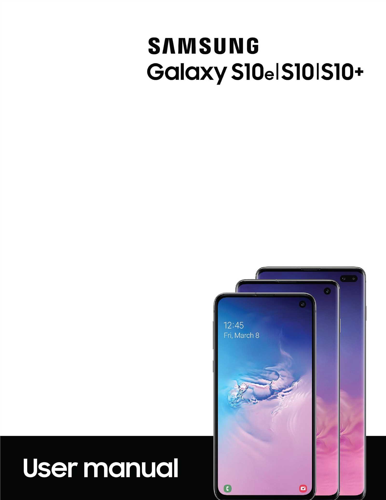 samsung galaxy s10 instruction manual