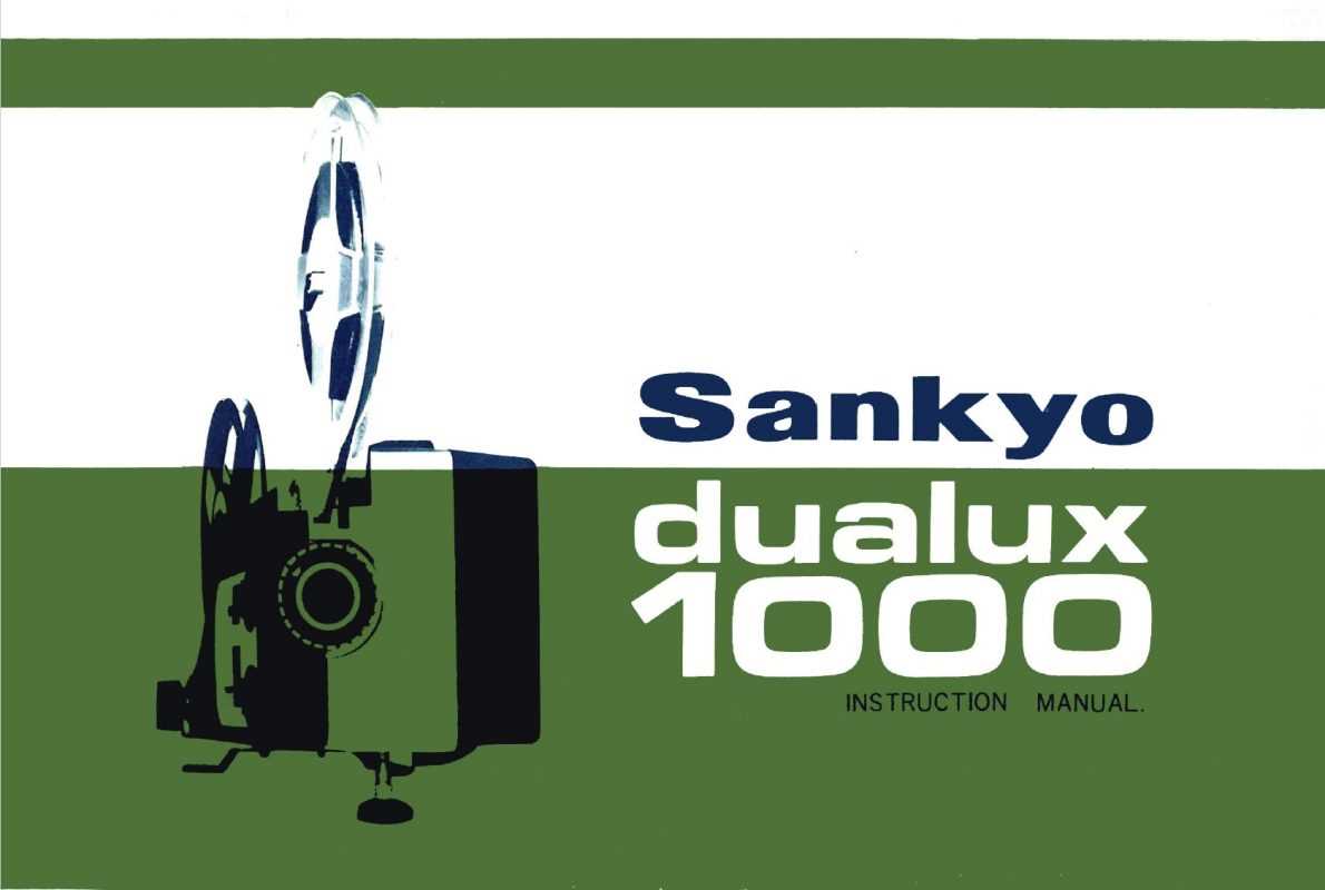 sankyo dualux 1000 instruction manual