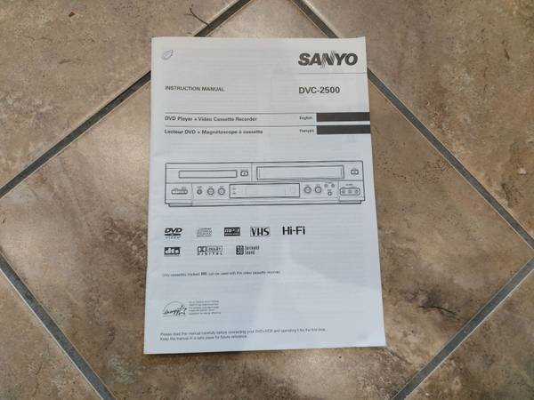 sanyo dvd player instruction manual