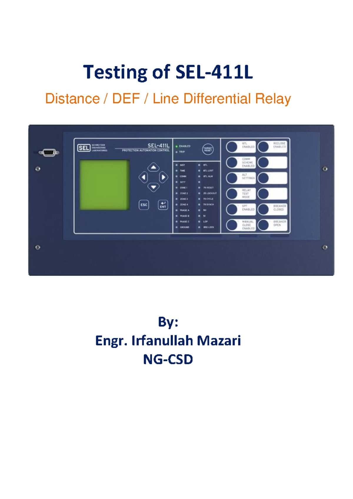 sel 411l instruction manual