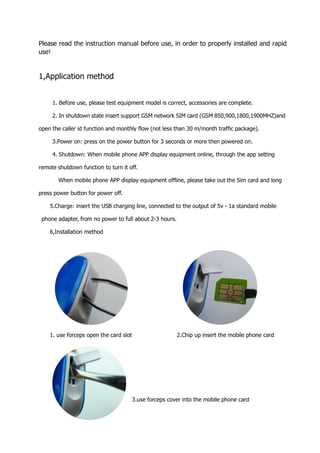 series 900 mini monitor instruction manual