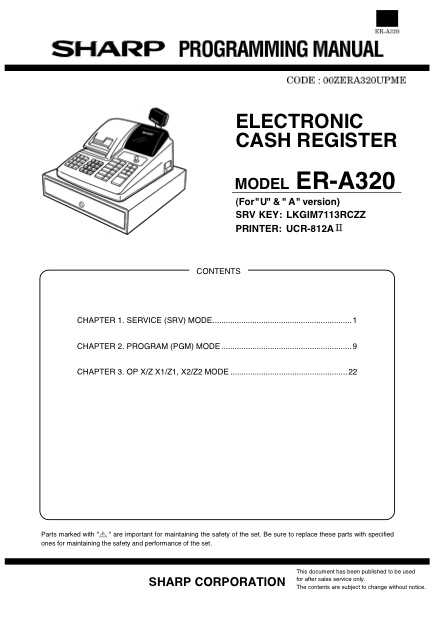 sharp xe a102 instruction manual