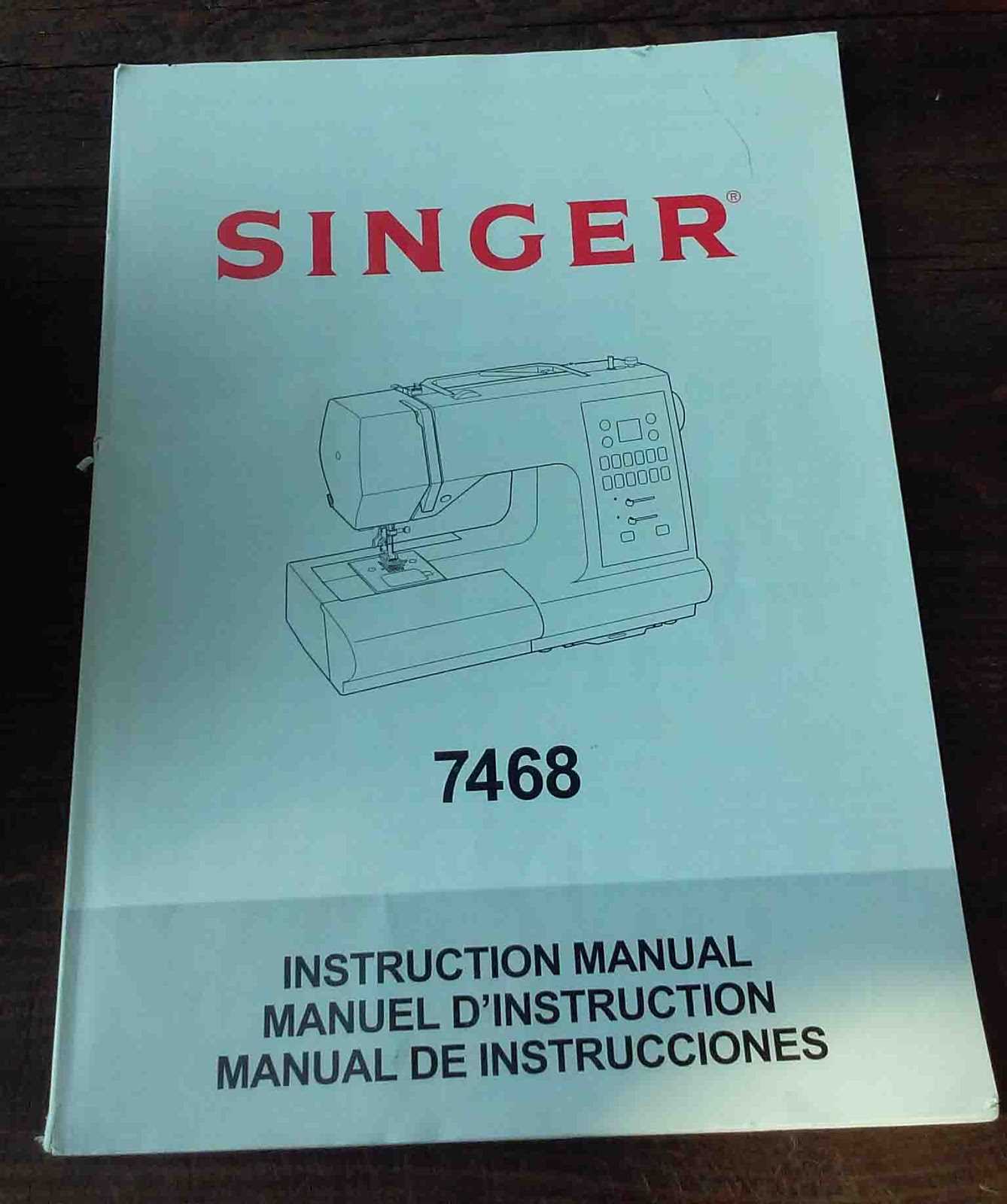 singer confidence instruction manual