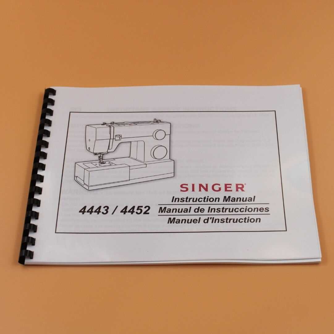 singer heavy duty 4452 instruction manual