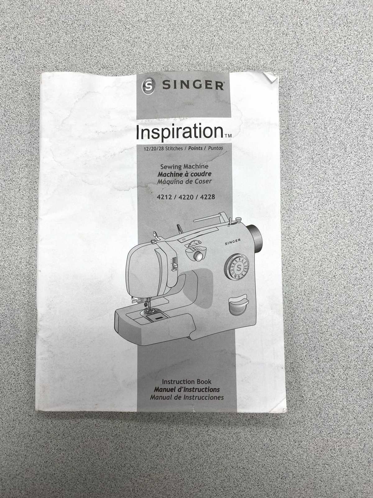 singer inspiration 4228 instruction manual