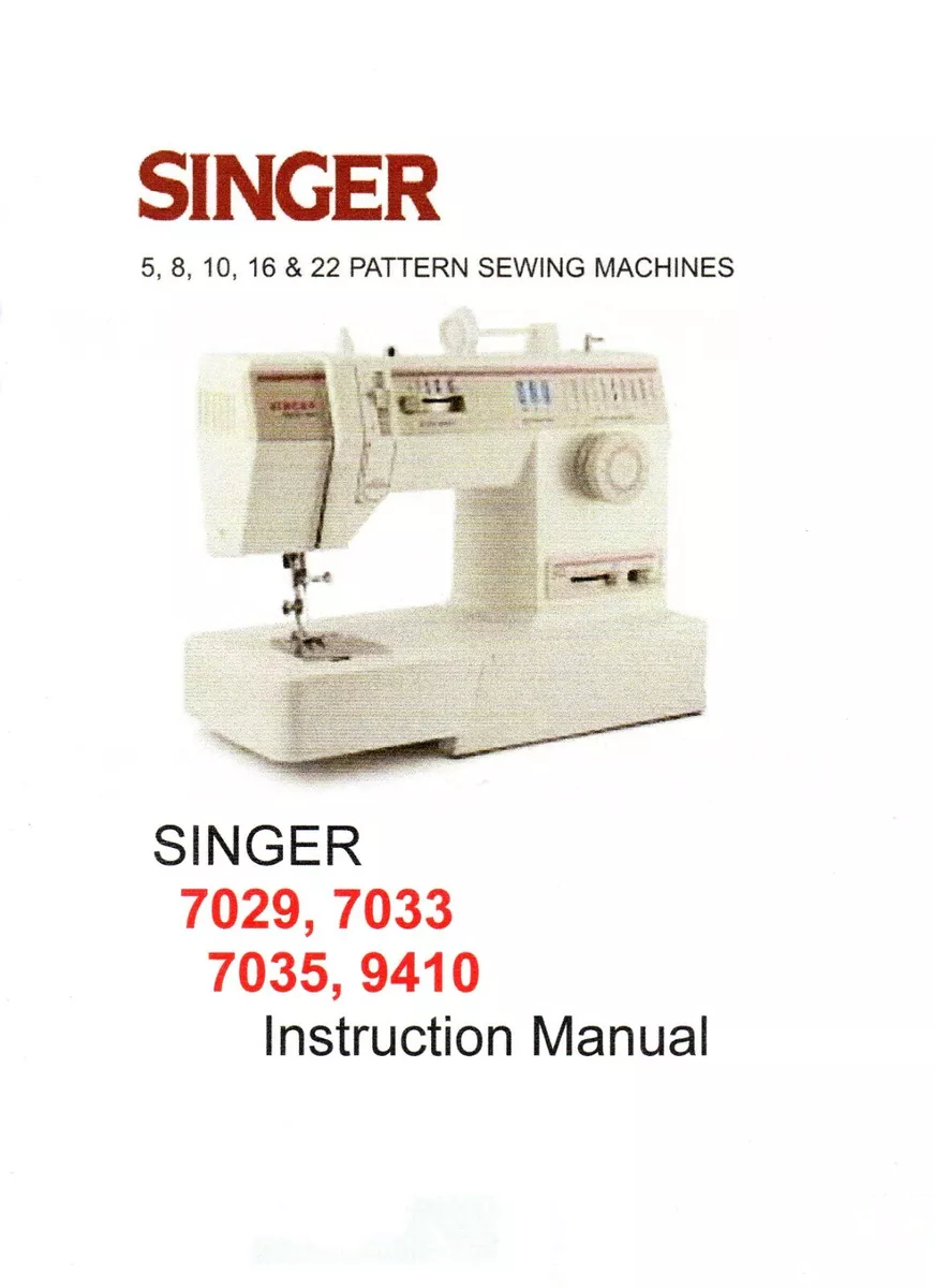 singer sewing machine model 9410 instruction manual