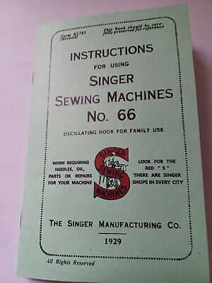 singer sewing machine no 66 instruction manual