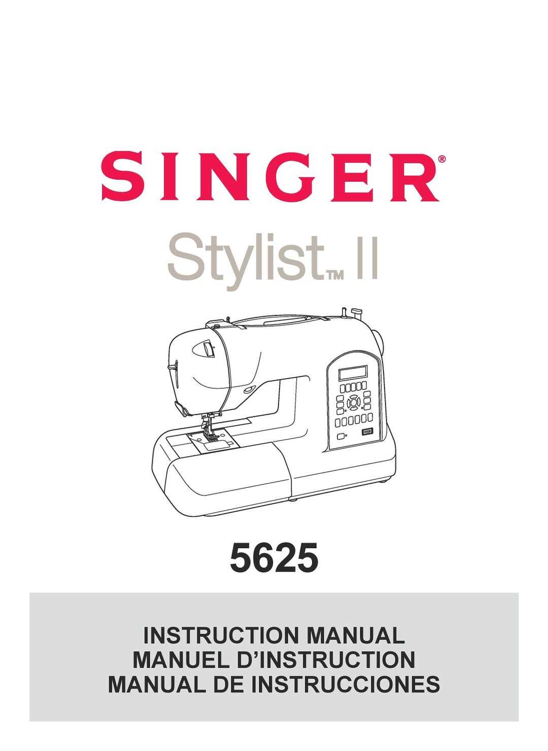 singer stylist 7258 instruction manual