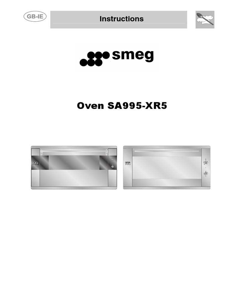 smeg oven instruction manual