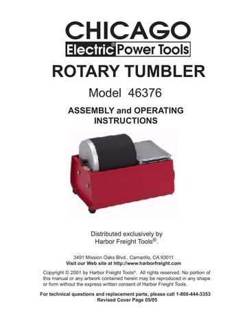 smithsonian rock tumbler instruction manual