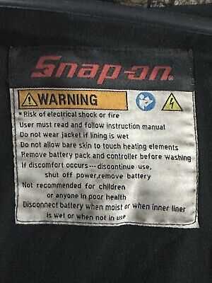 snap on heated jacket instruction manual