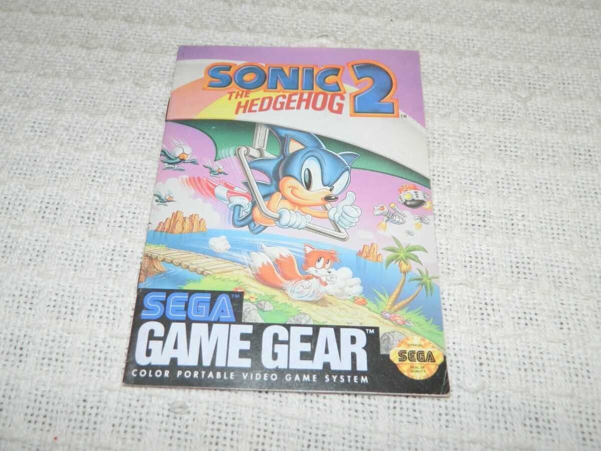sonic the hedgehog instruction manual