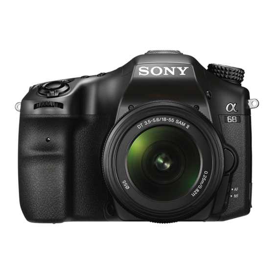 sony a6000 instruction manual