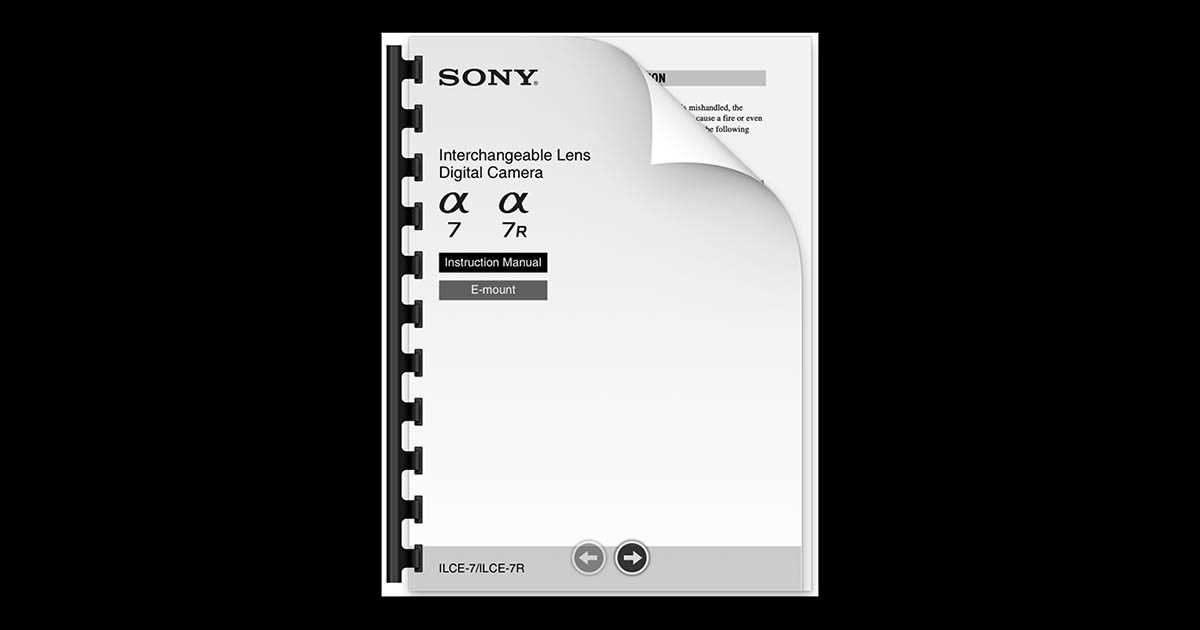 sony a7r iii instruction manual