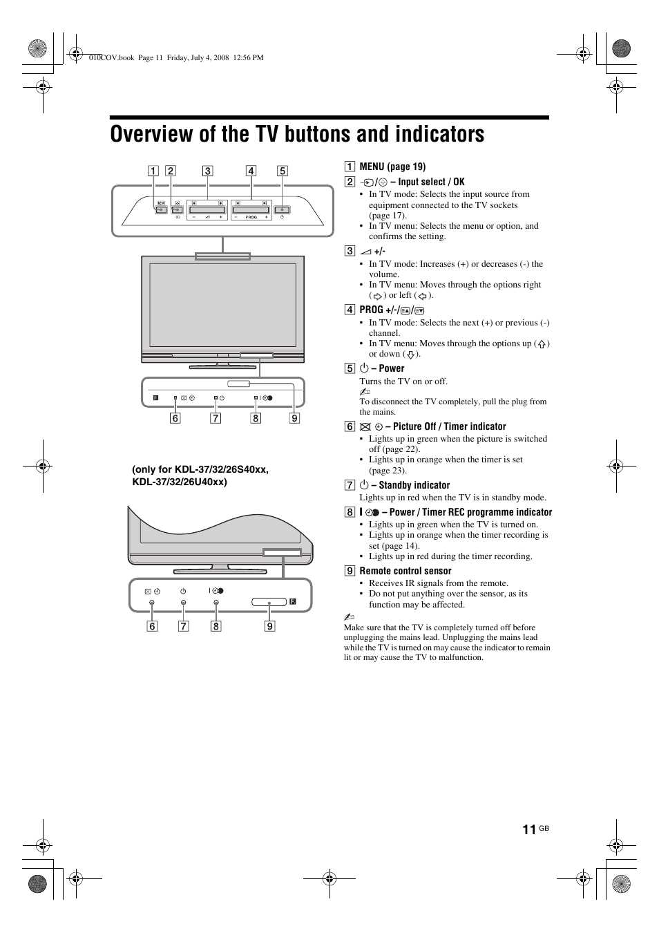 sony bravia instruction manual