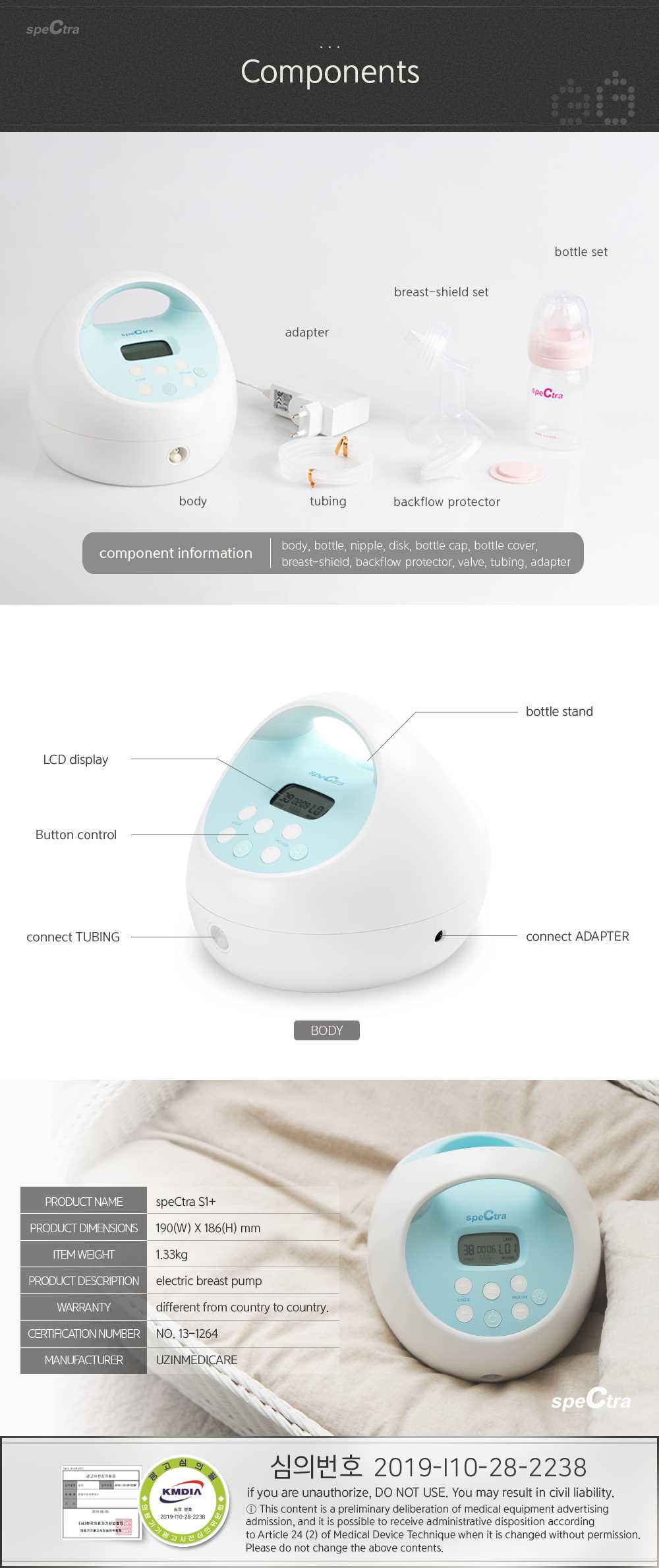 spectra s1 breast pump instruction manual