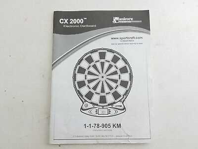 sportcraft electronic dartboard instruction manual