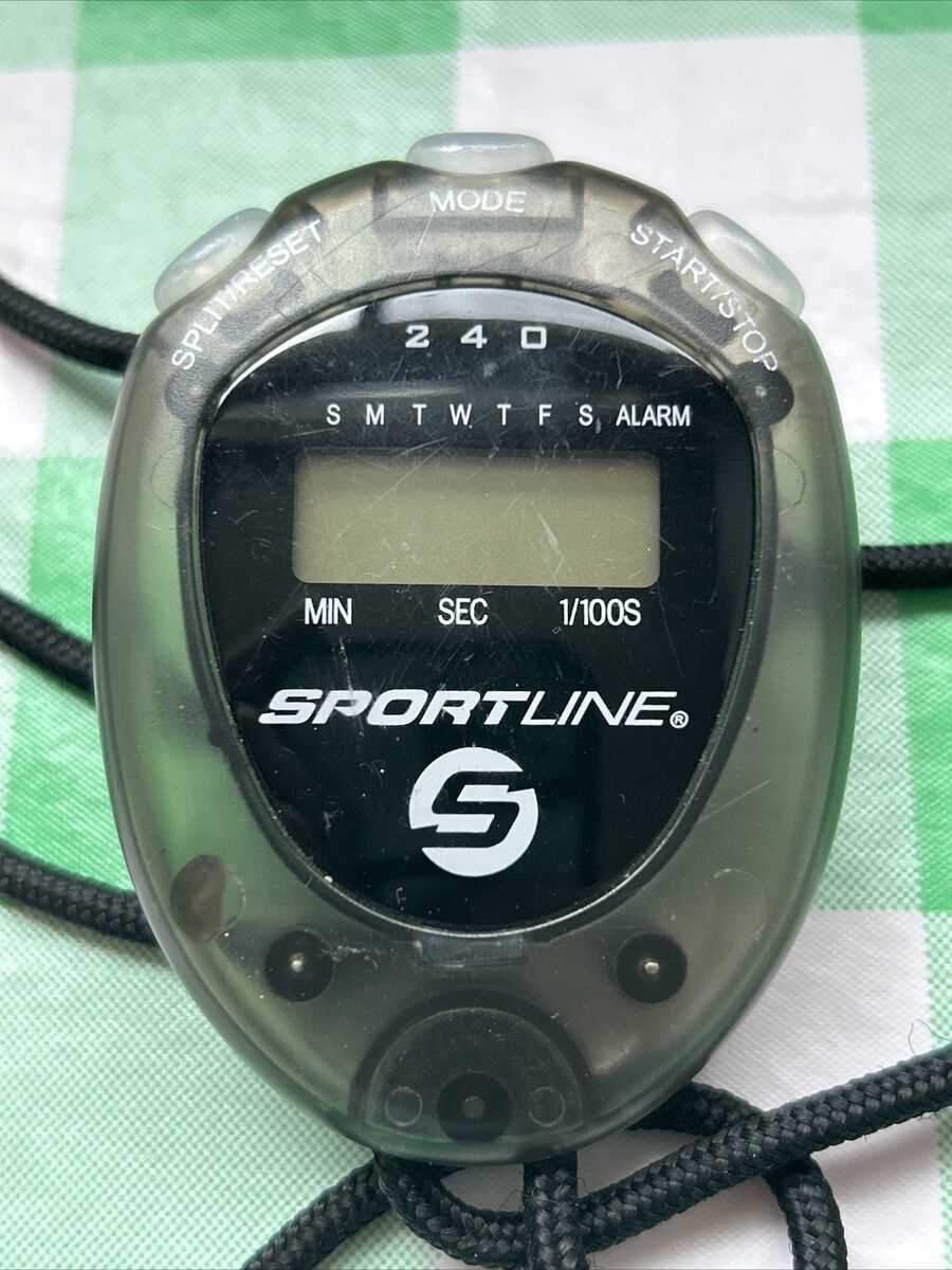 sportline stopwatch instructions manual