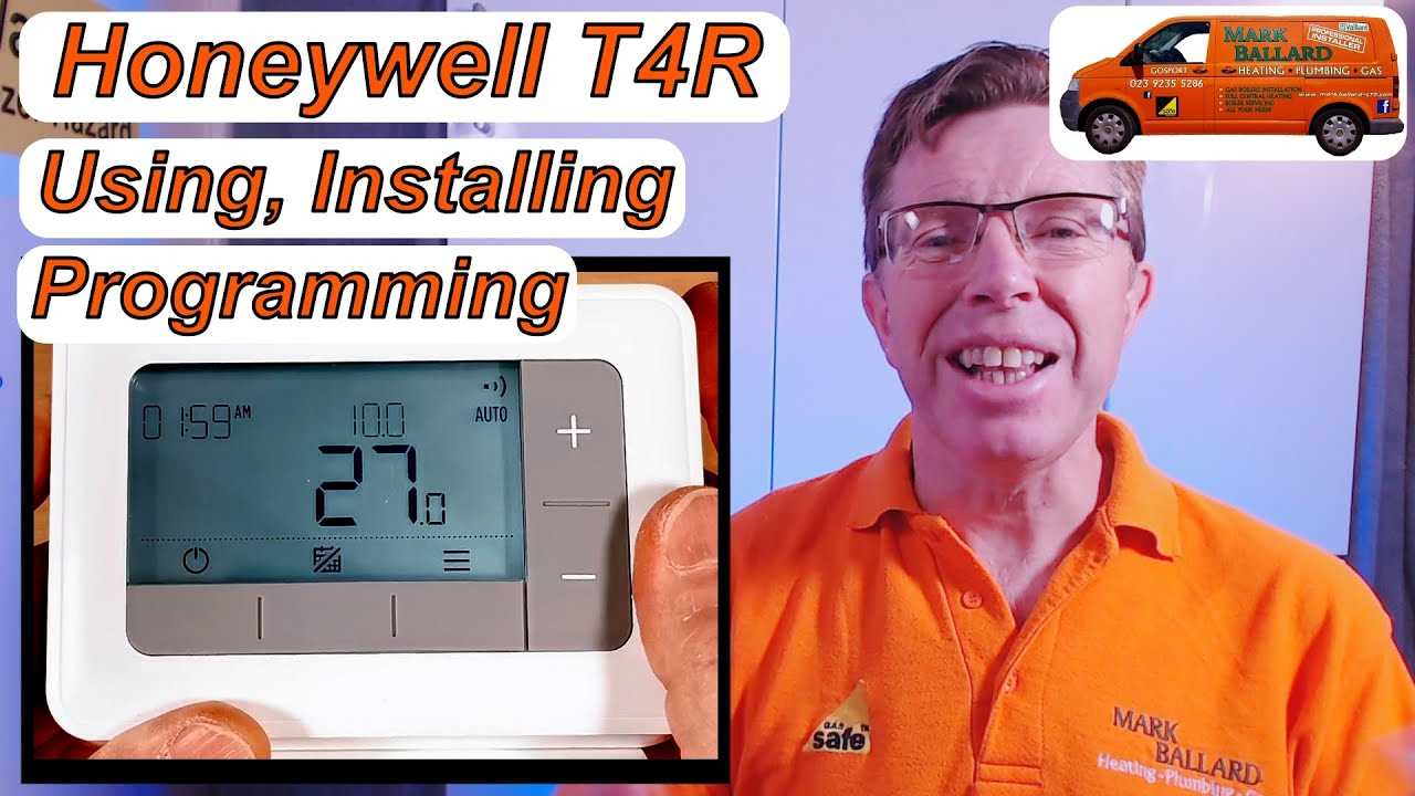 t4 honeywell thermostat instruction manual