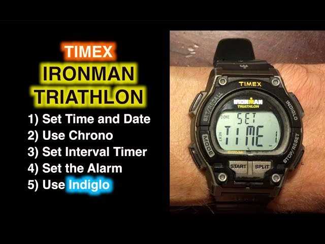 timex watch instruction manual