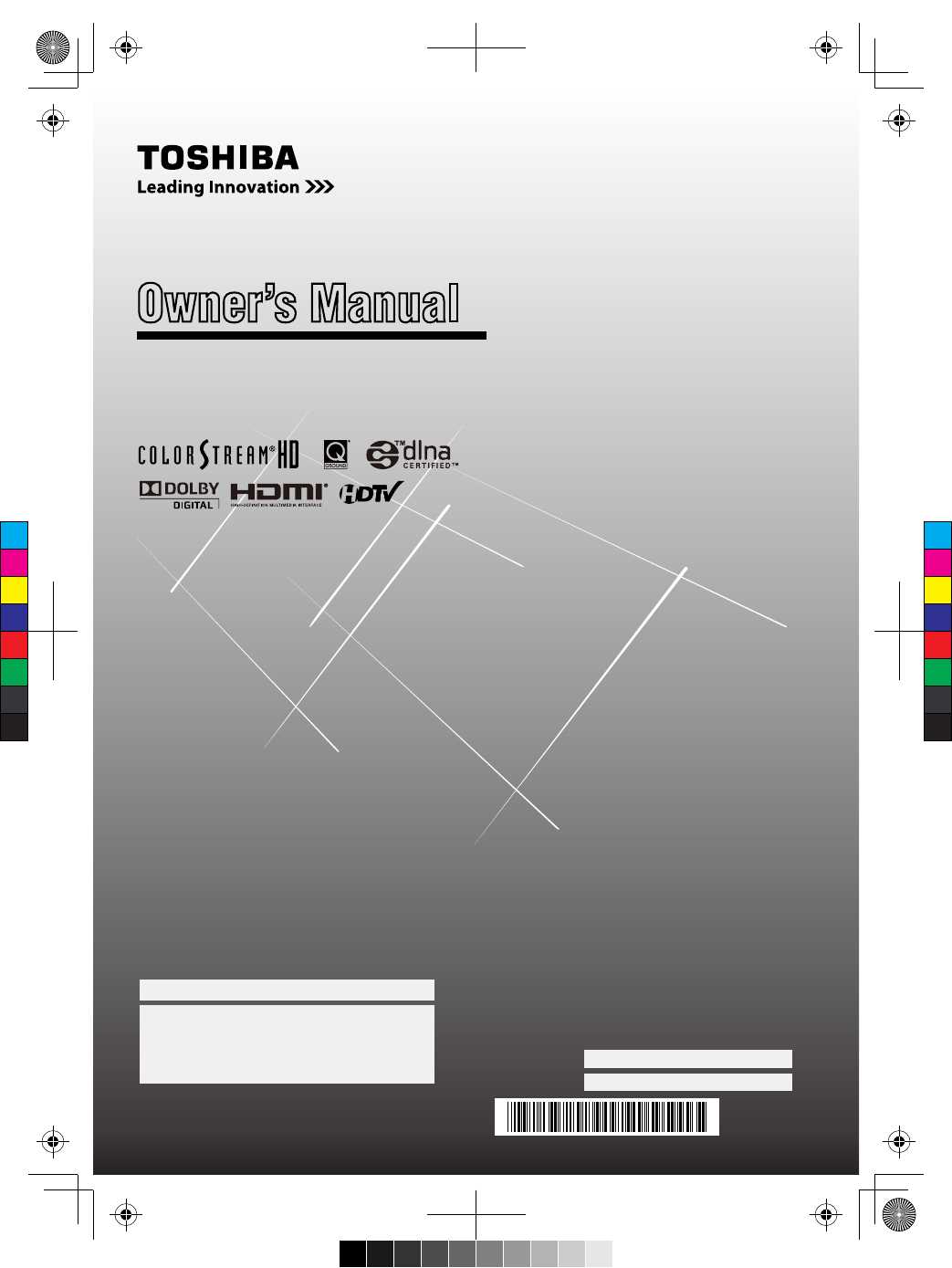 toshiba regza instruction manual