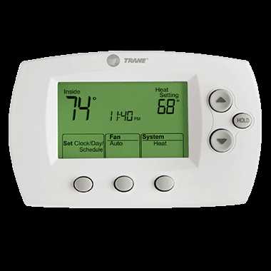 trane programmable thermostat instruction manual