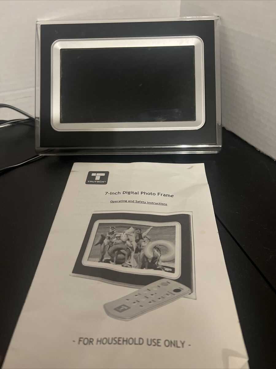 trutech digital photo frame instruction manual