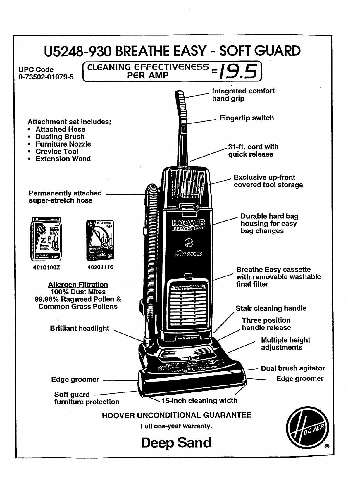 vacuum cleaner instruction manual