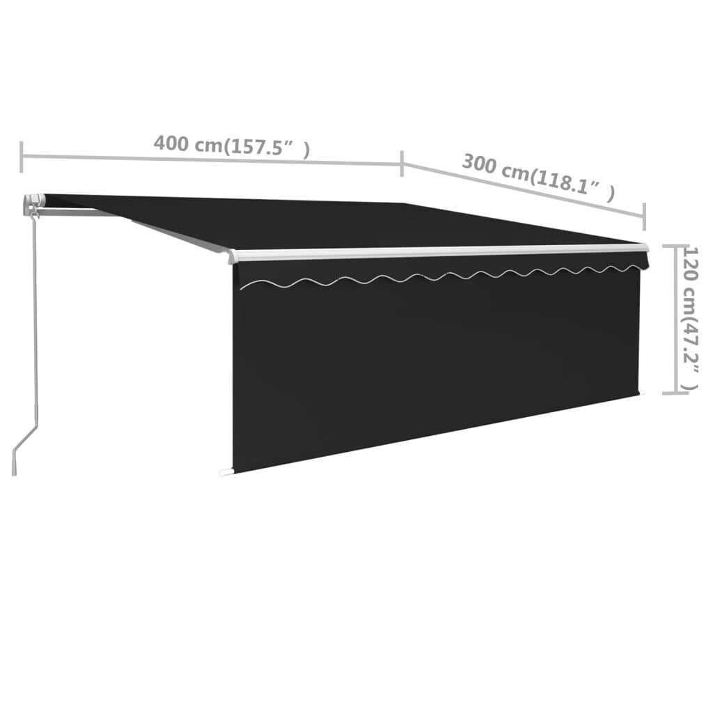 vidaxl manual retractable awning instructions