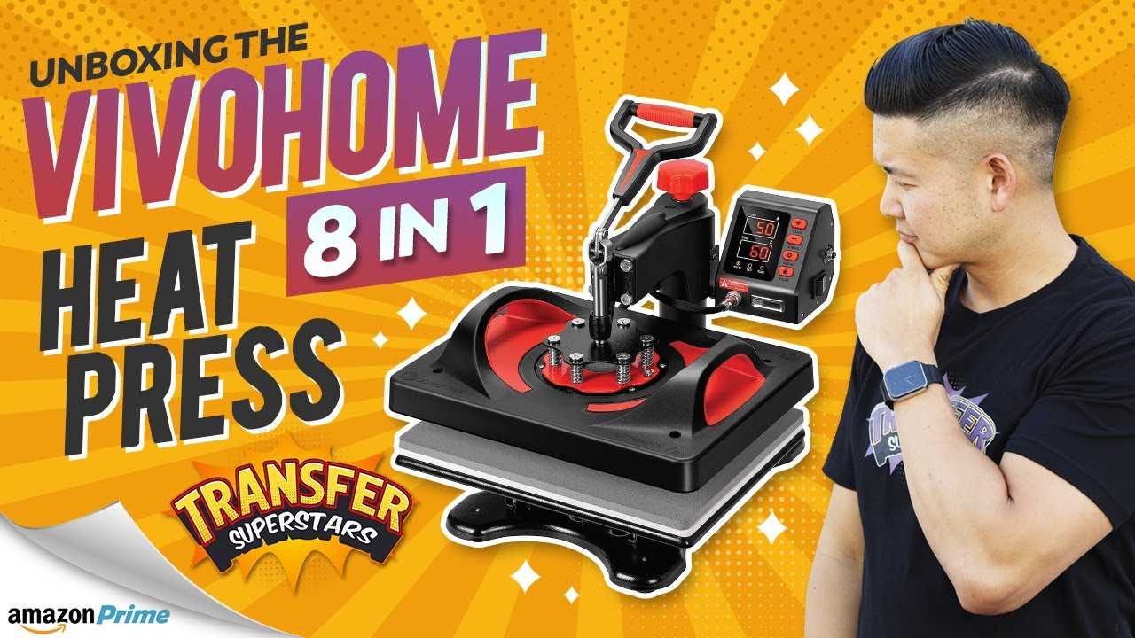 vivohome heat press instruction manual