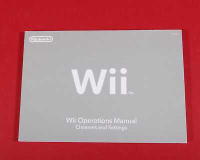 wii console instruction manual