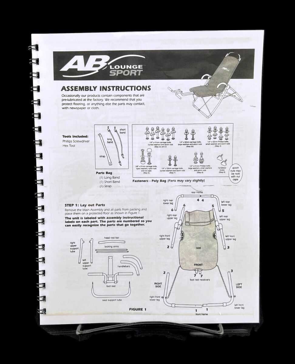 ab lounge elite instruction manual