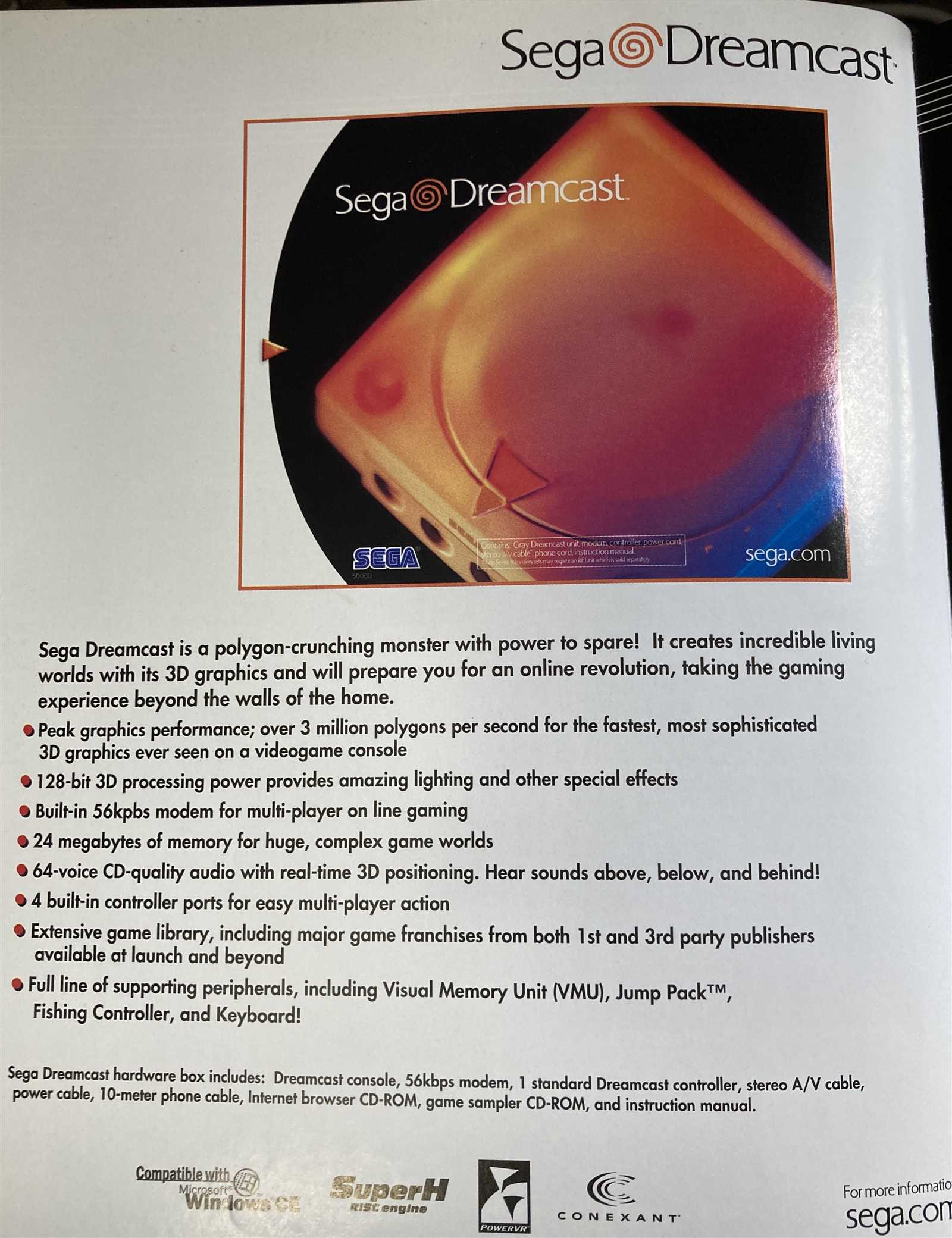 sega dreamcast instruction manual