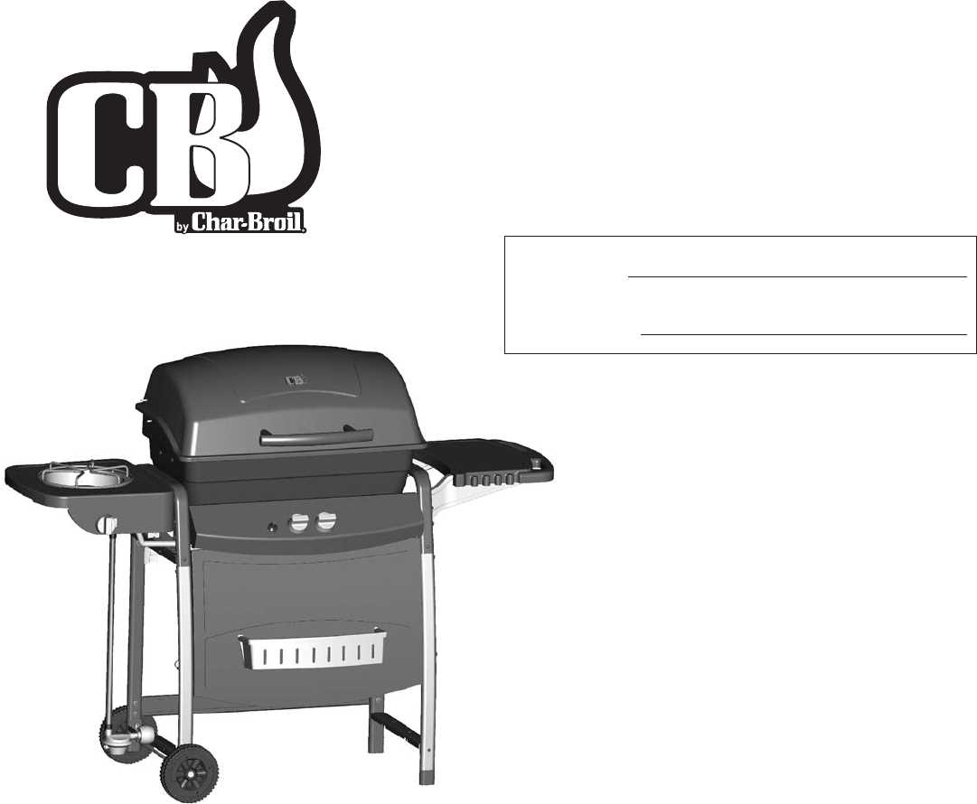 instruction manual for char broil grill